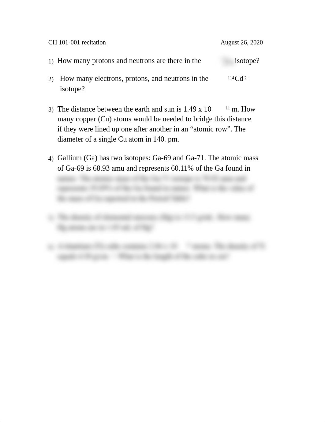 CH101  Fall 2020  chapter 1 recitation questions copy.pdf_du3yqutht0r_page1