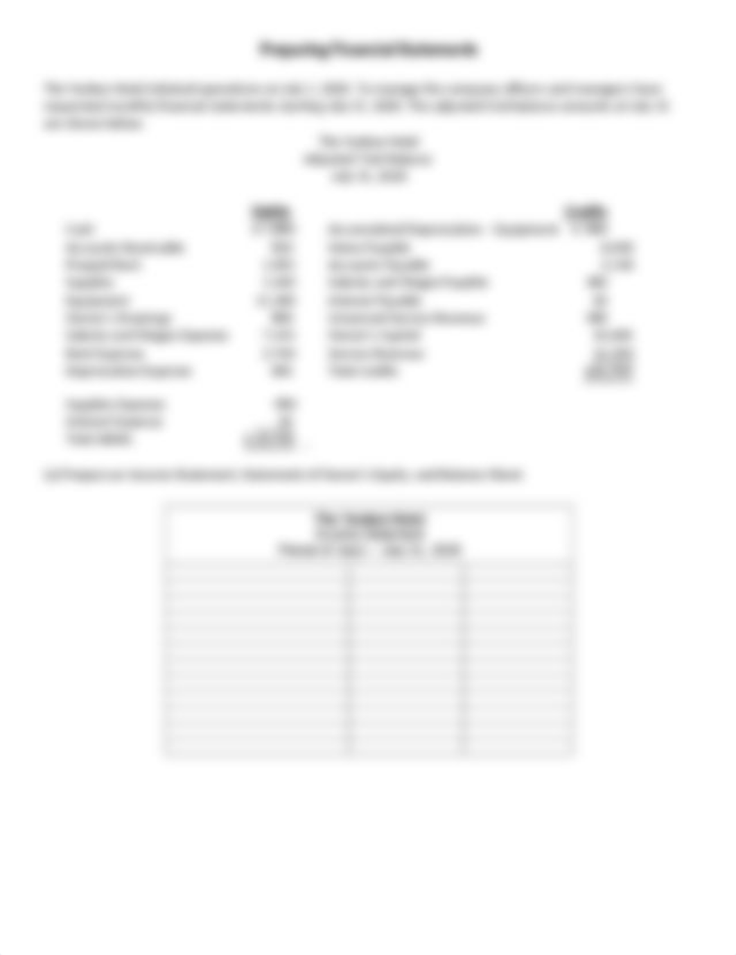 Financial Statements from Adjusted Trial Balance - Without Solution.docx_du45z6h87u2_page1