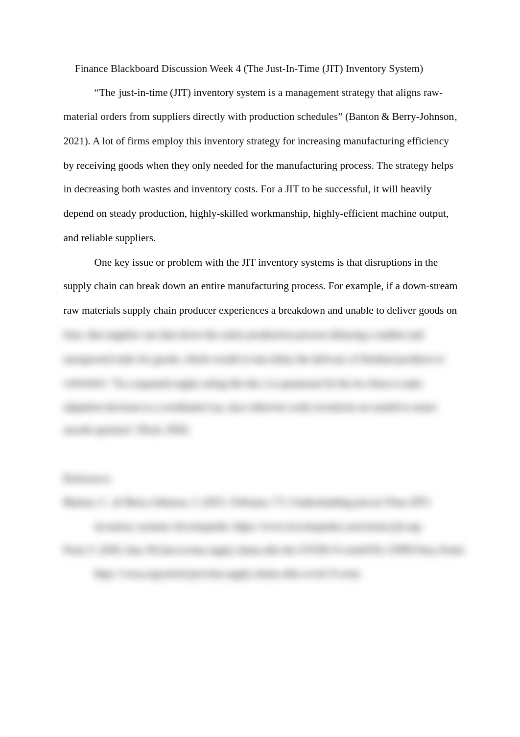 Finance Blackboard Discussion Week 4 (The just-in-time (JIT) inventory system).docx_du4ee8cxodu_page1