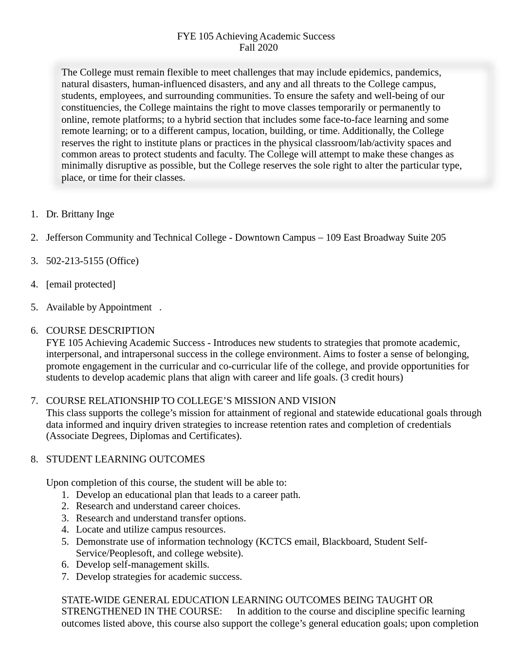 FYE 105 -- Fall 20 Syllabus Inge -- Online.docx_du4g4hig9s6_page1