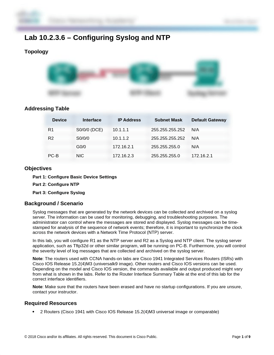 10.2.3.6 Lab - Configuring Syslog and NTP_Numbered Snyder.docx_du4juynj69j_page1