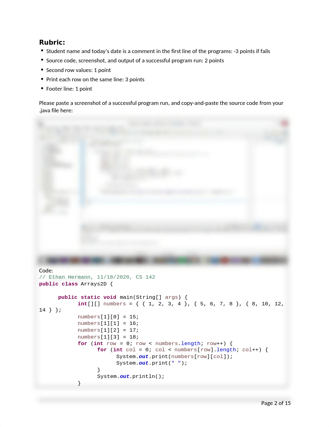 W09 Lab 2D Arrays and ArrayLists.docx_du4klkzq2d8_page2