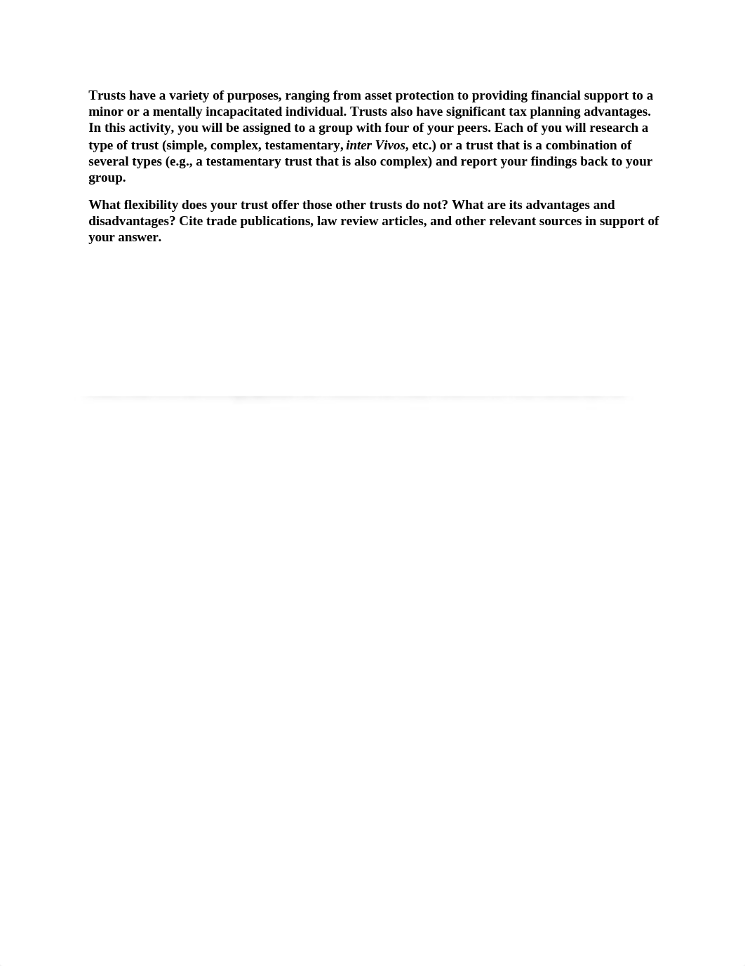 Ramos -4-1 Small Group DiscussionTypes of Trusts Tax 665 Gift Estate tax and Gift.docx_du4ky5357qb_page1