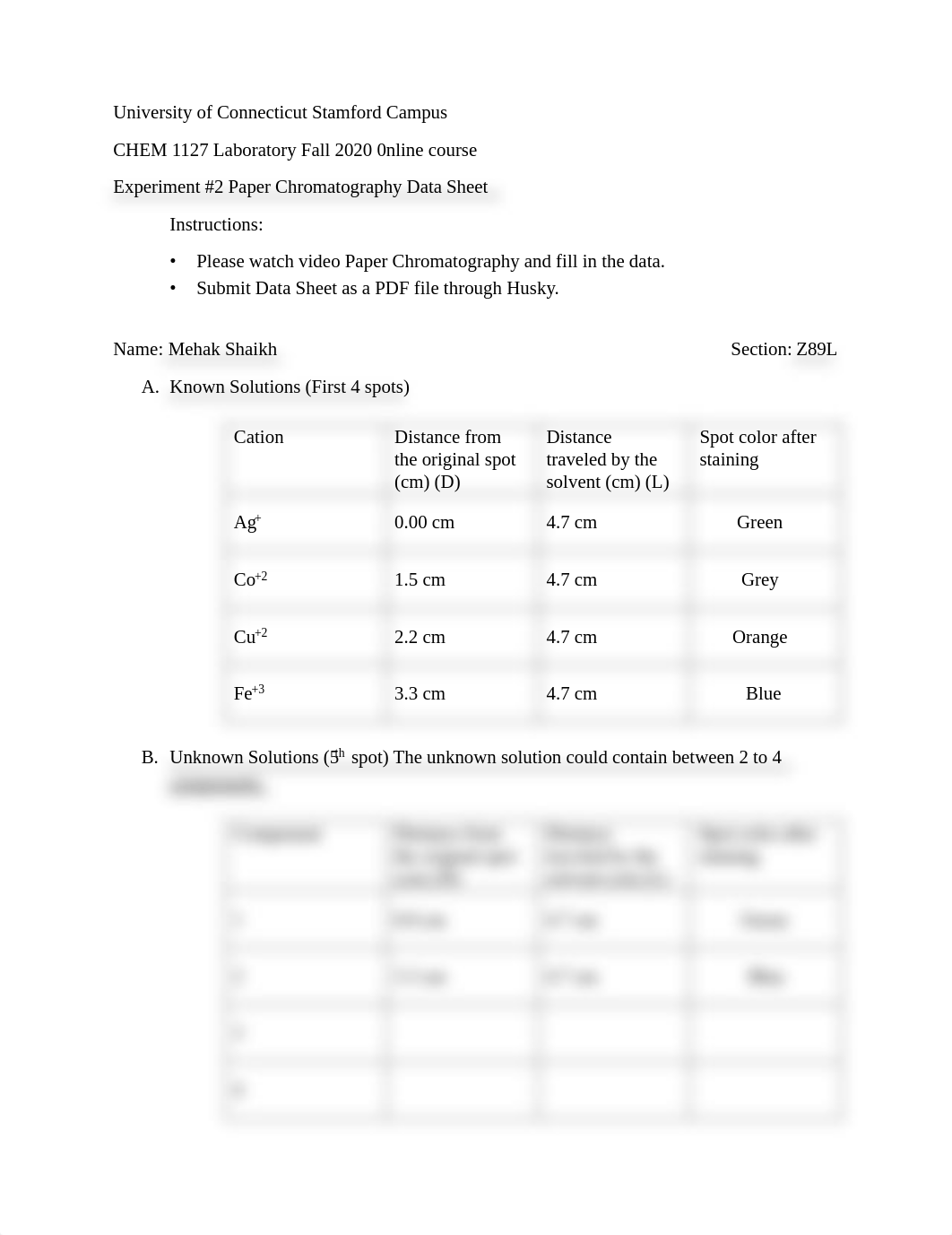 CHEM 1127 Experiment #2 Chromatography Data Sheet.pdf_du4wpady0ov_page1