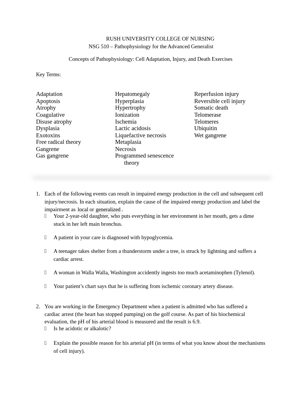 NSG 510 Exercises Cell Injury Adaptation and Death Exercises rev Spring 2017docx (2).docx_du5a4khnrxl_page1