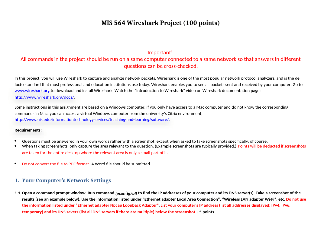 MIS 564 Wireshark Project Instructions.docx_du5lgqrzmiy_page1