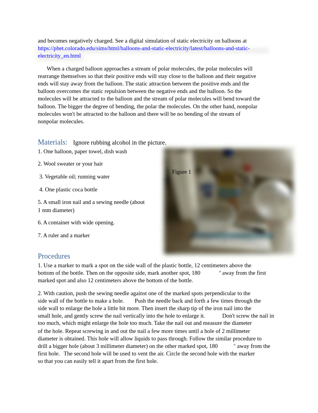 Lab8 Sensing Polarity of Water and Vegetable Oil by Electrostatically Charged Balloon.docx_du5v30x8lzt_page2