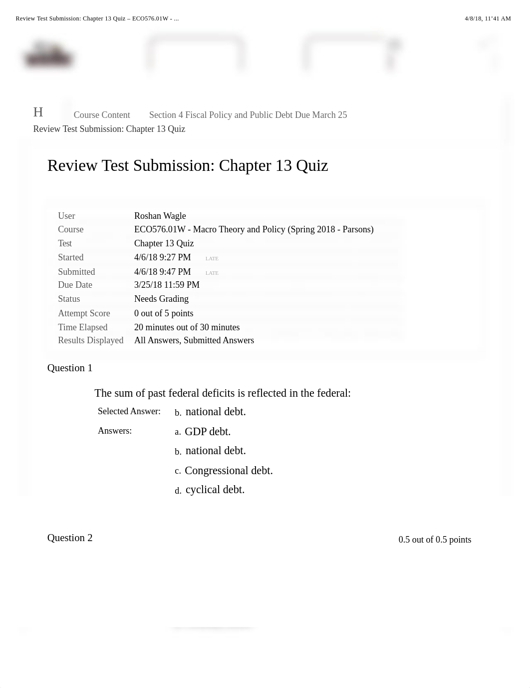 Review Test Submission: Chapter 13 Quiz - ECO576.01W - ....pdf_du5xhblfv5i_page1