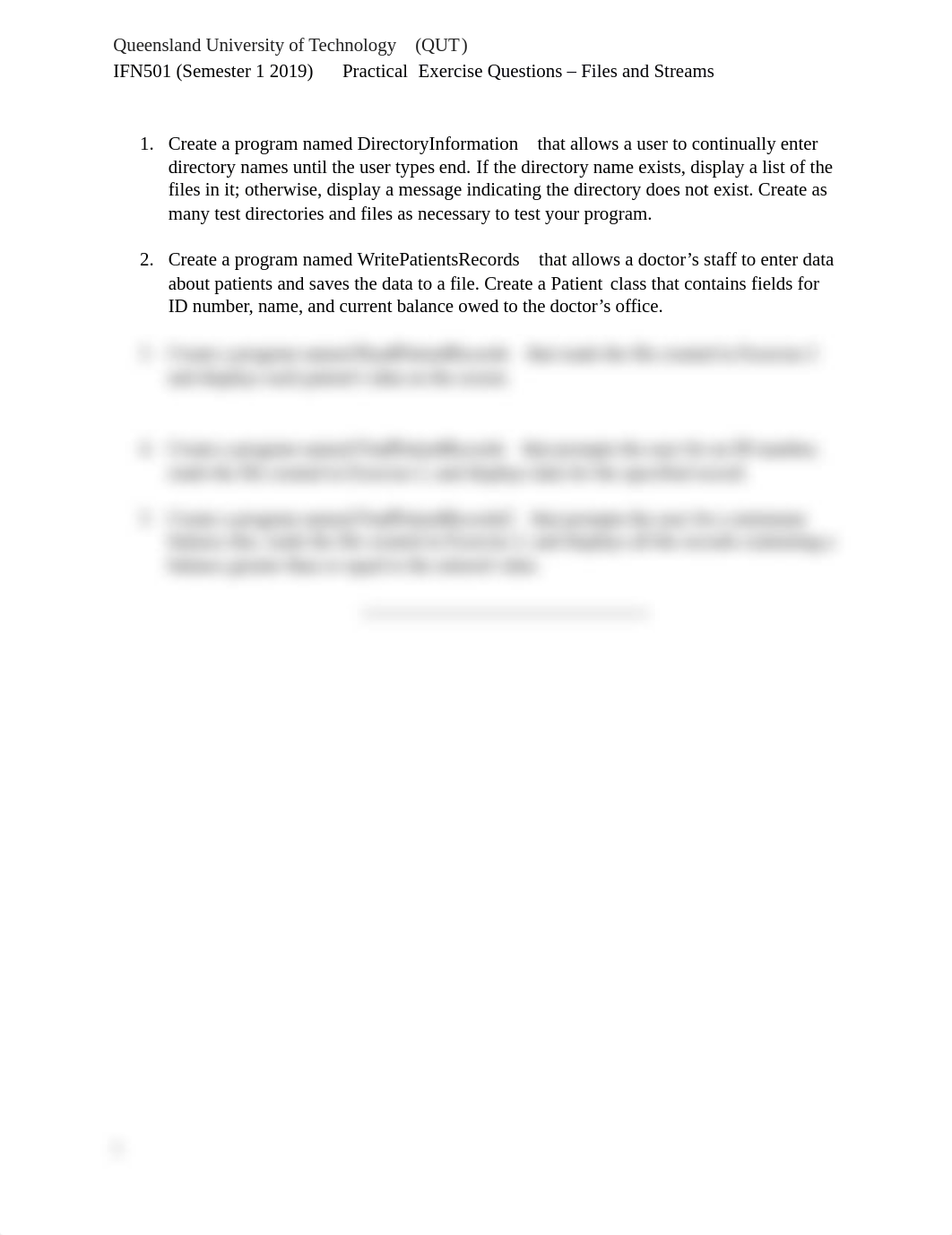 IFN501 Practical Questions Week 10_Files and Streams(1).docx_du5y0kz0vdj_page1