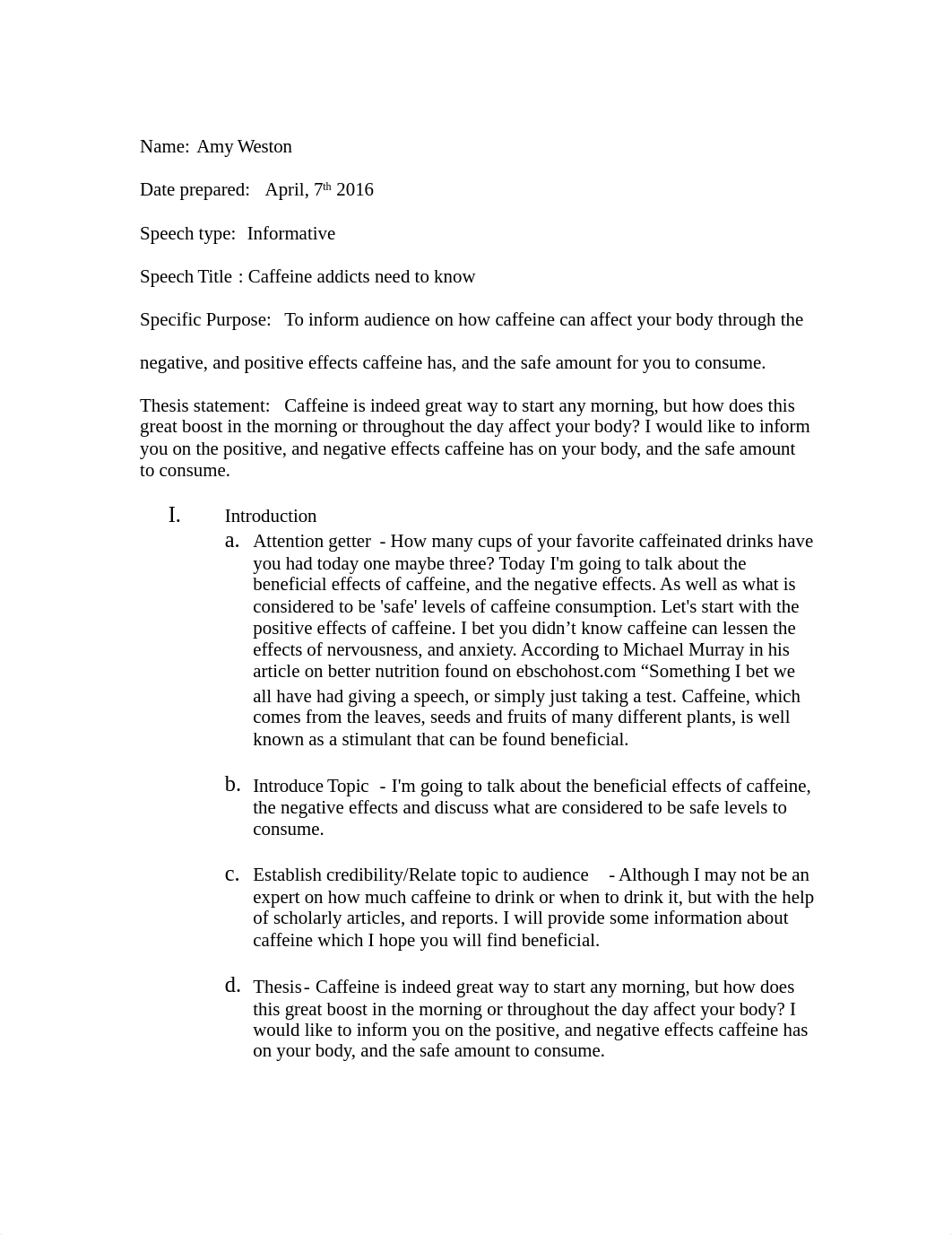 An outline number two speech_du5zanymc0i_page1