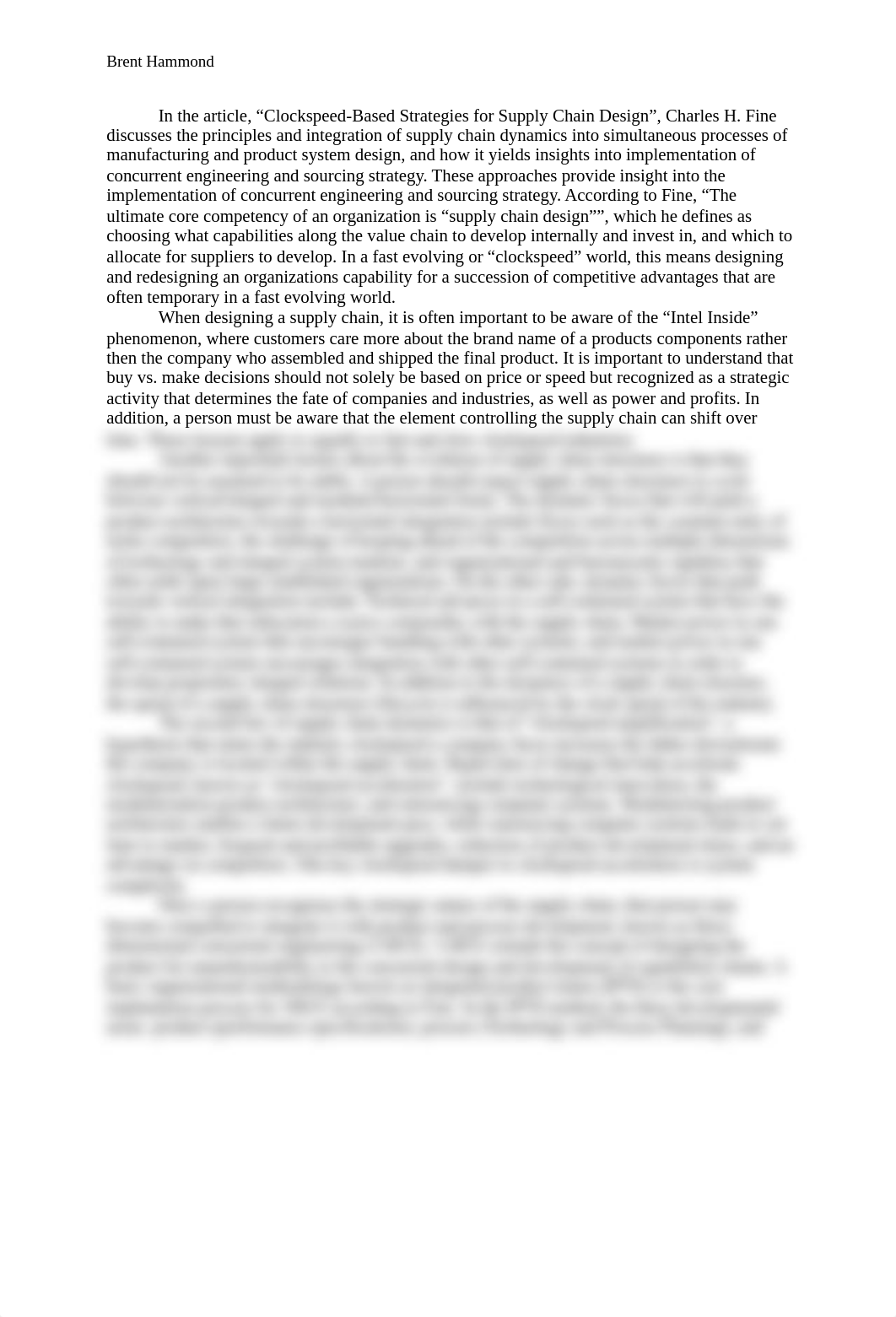 Clockspeed Strategies for Supply chain design summary.docx_du60blzfeoh_page1