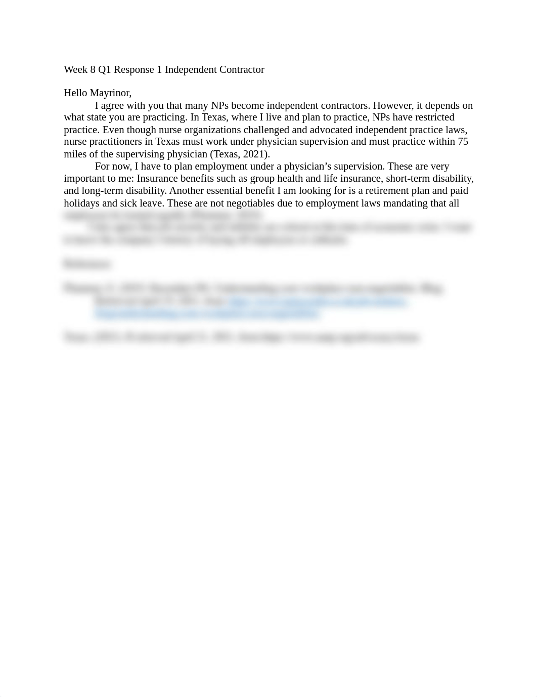 Week 8 Q1 Response 1 Independent Contractor .docx_du636z3gbz5_page1