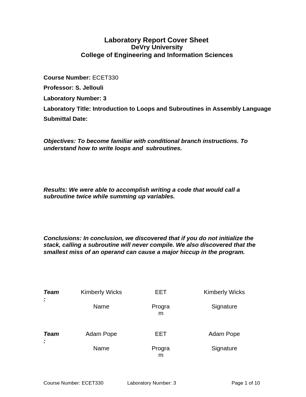 ECET330_W3_iLab_CoverSheets_Introduction to Loops and Subroutines_du63ez22tmu_page1