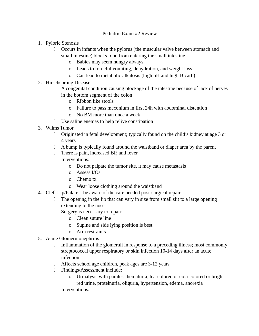 Pediatric Exam 2 Study Guide.docx_du64254cvd0_page1