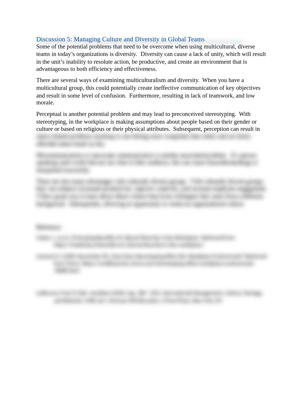 Discussion 5 Managing Culture and Diversity in Global Teams.docx_du65oat6kzs_page1