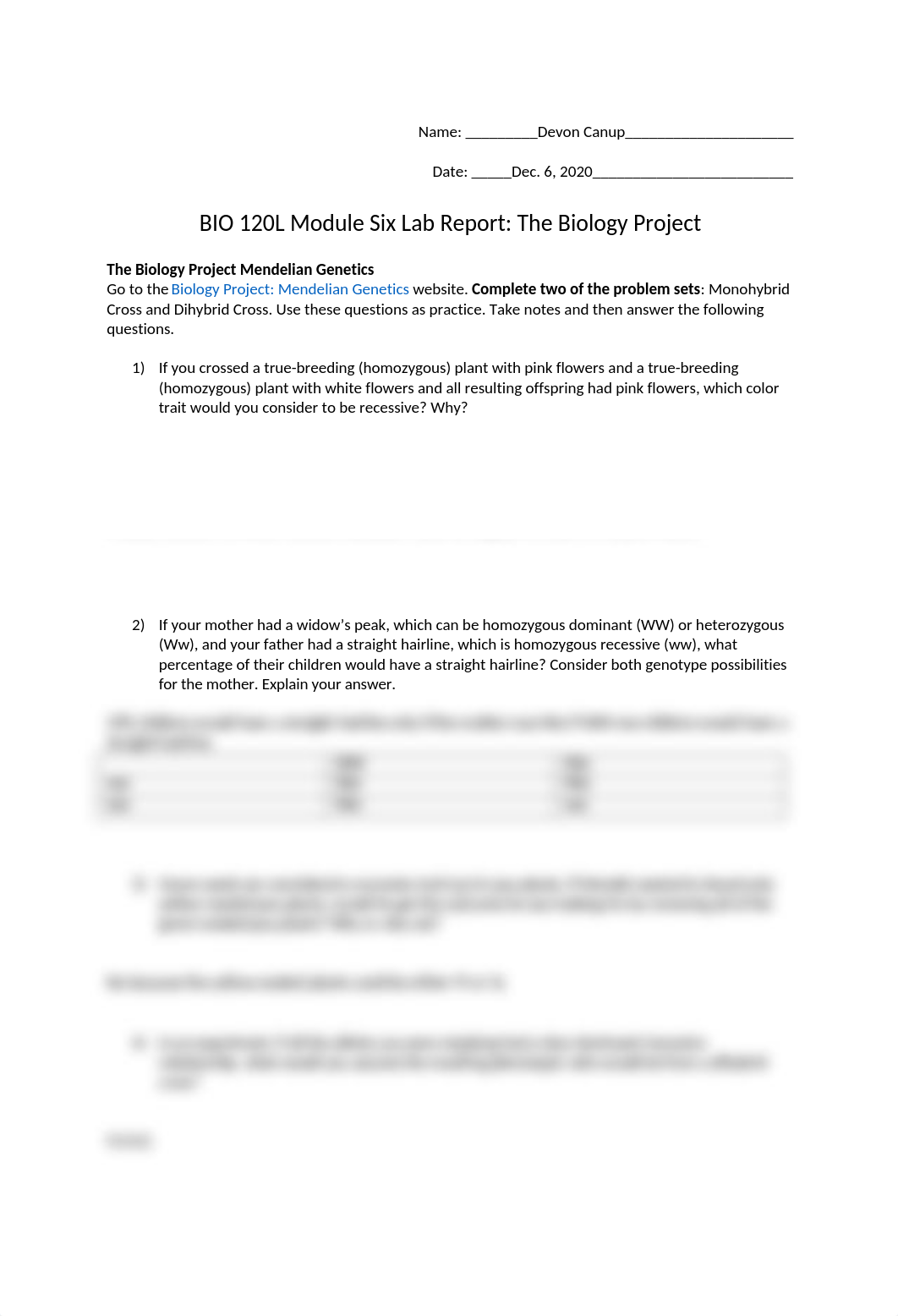 BIO 120L M6 Monohybrid and Dihybrid Lab Report.docx_du6irt0i5h3_page1