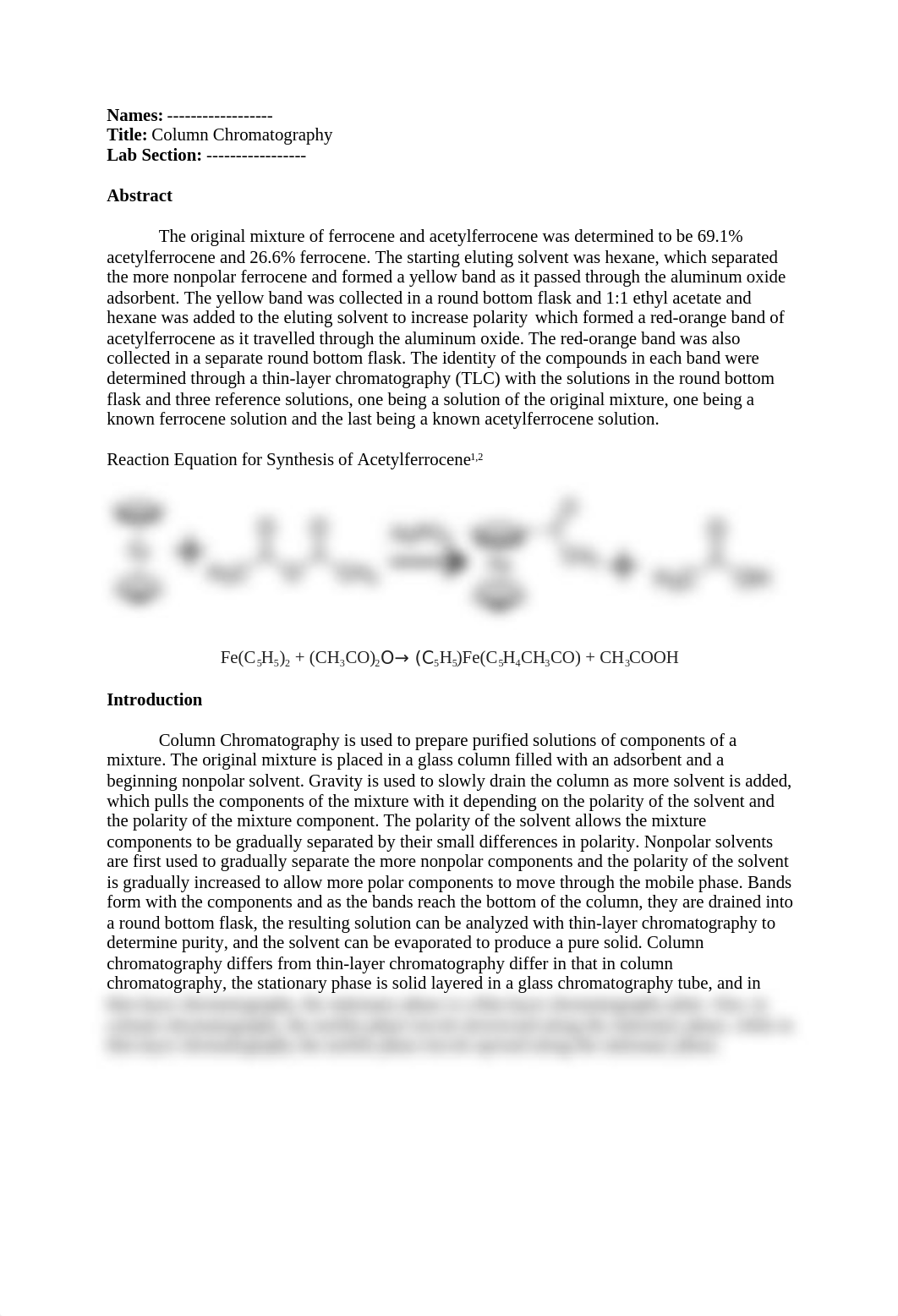 Lab Report #4 Column Chromatography.docx_du6wq3jaj85_page1