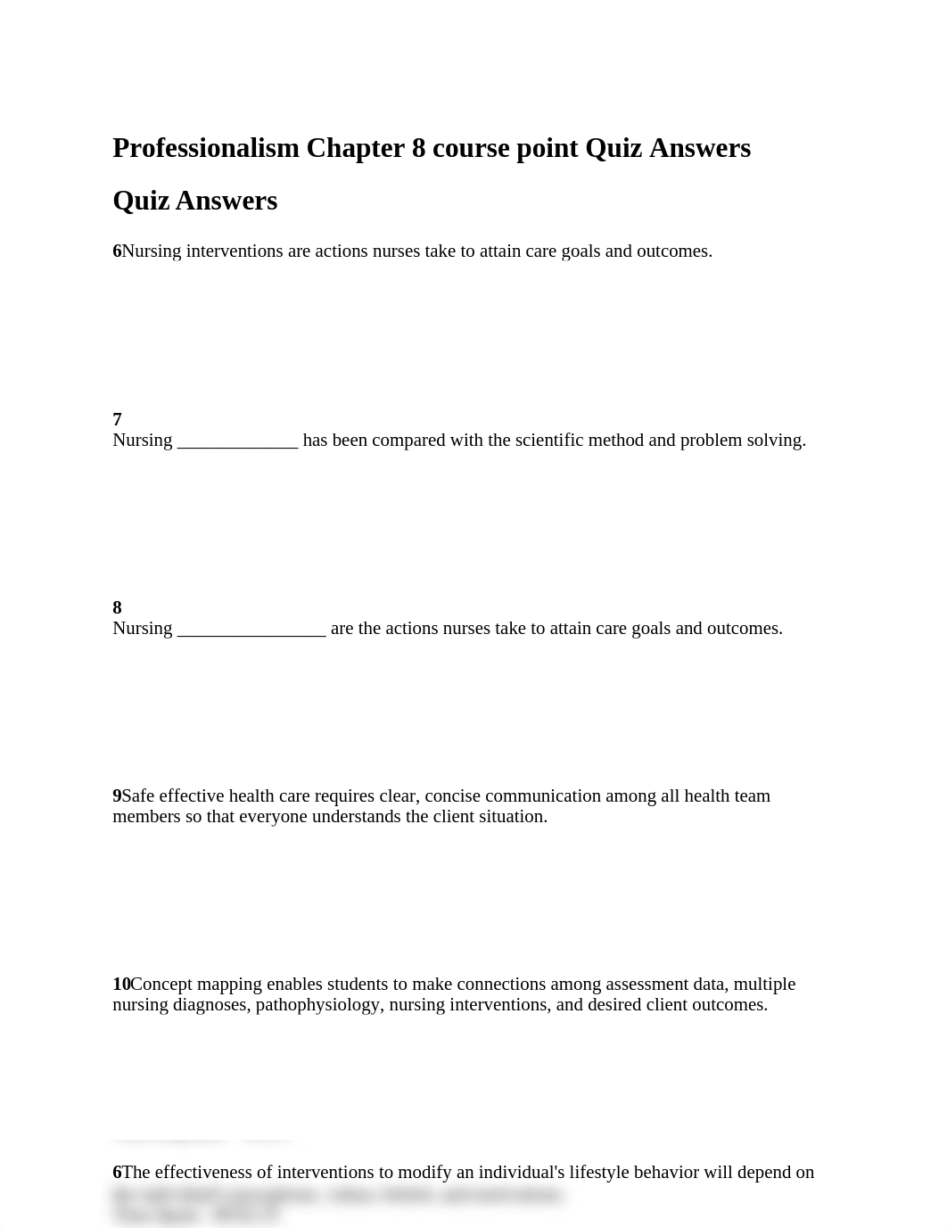 Professionalism Chapter 8 course point Quiz Answers.docx_du77uykmjcf_page1