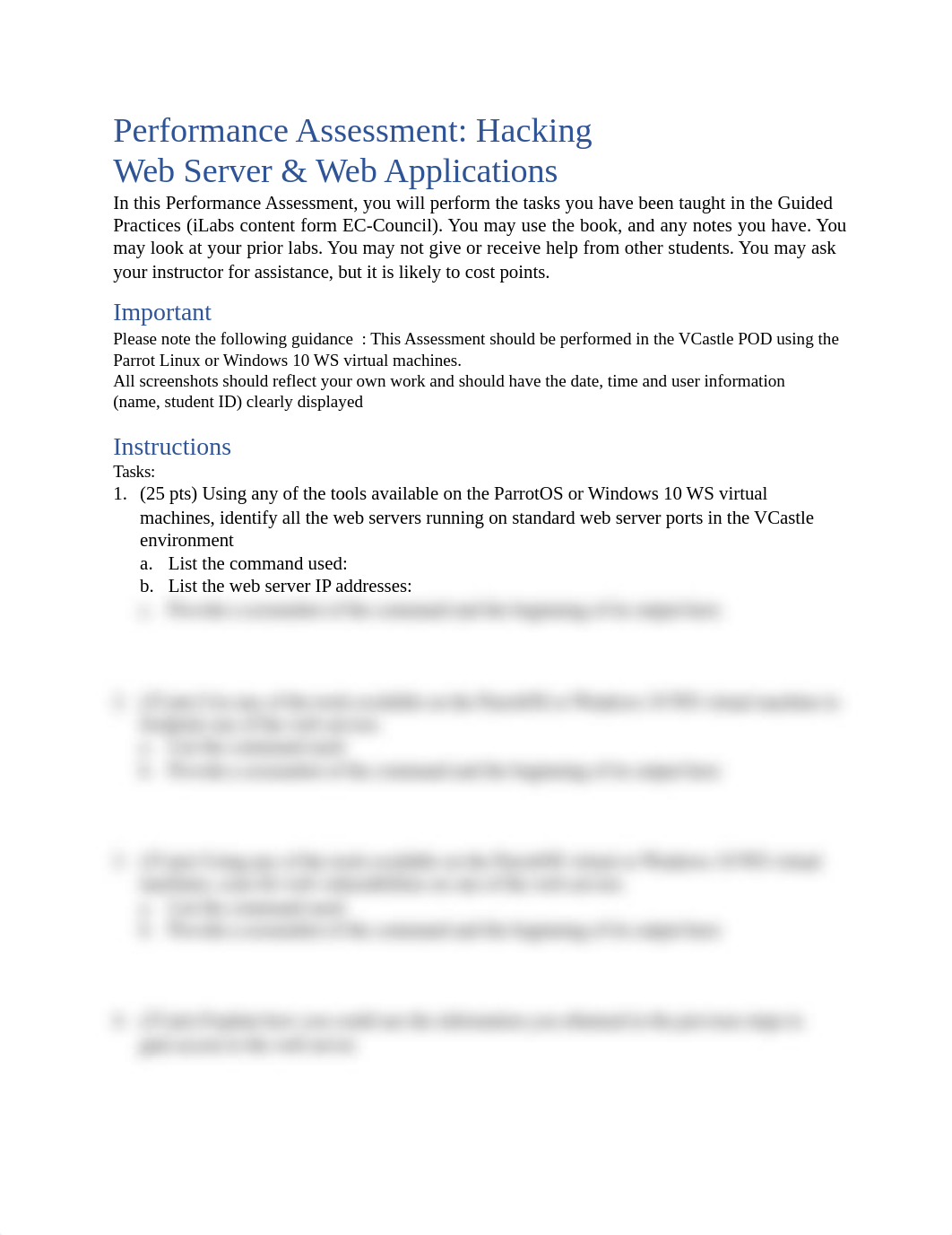 Performance Assessment - Hacking Web Server & Web Applications (2).docx_du7cpayb3yo_page1