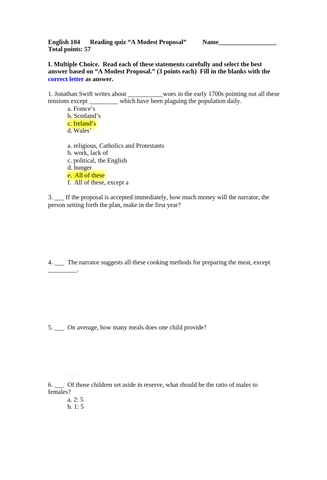 English 104 Reading quiz A Modest Proposal .docx_du7nqxzi533_page1