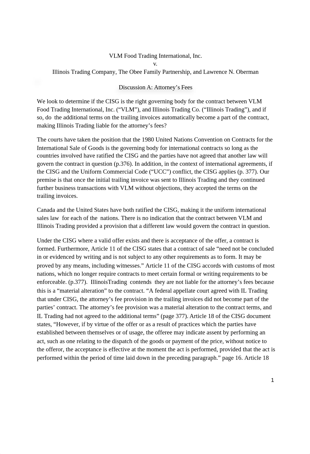 IRAC VLM Trading v. Illinois Trading.docx_du7p23c35nn_page1