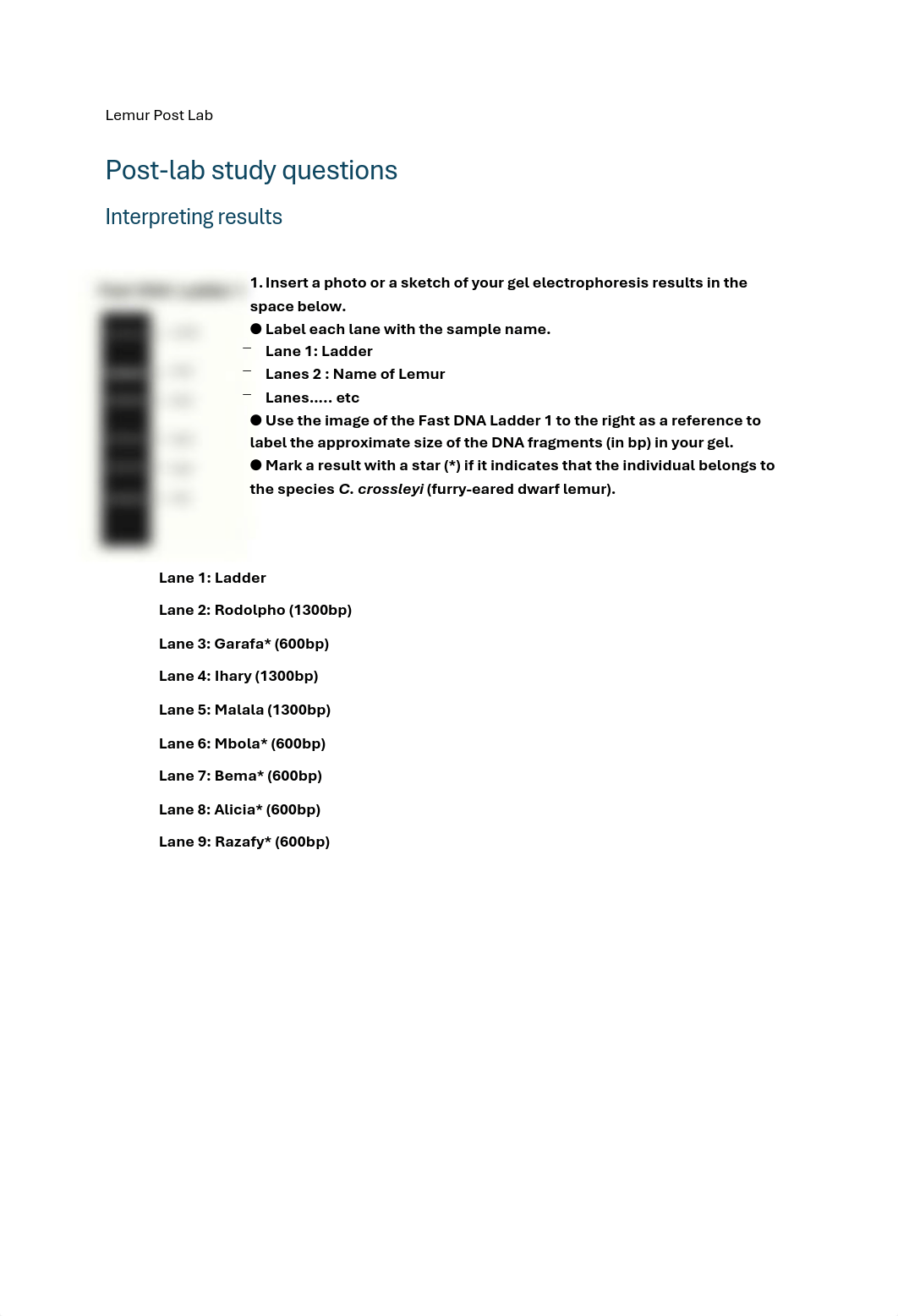 Lemur Gel Electrophoresis Post Lab.pdf_du7rcisz4vv_page1