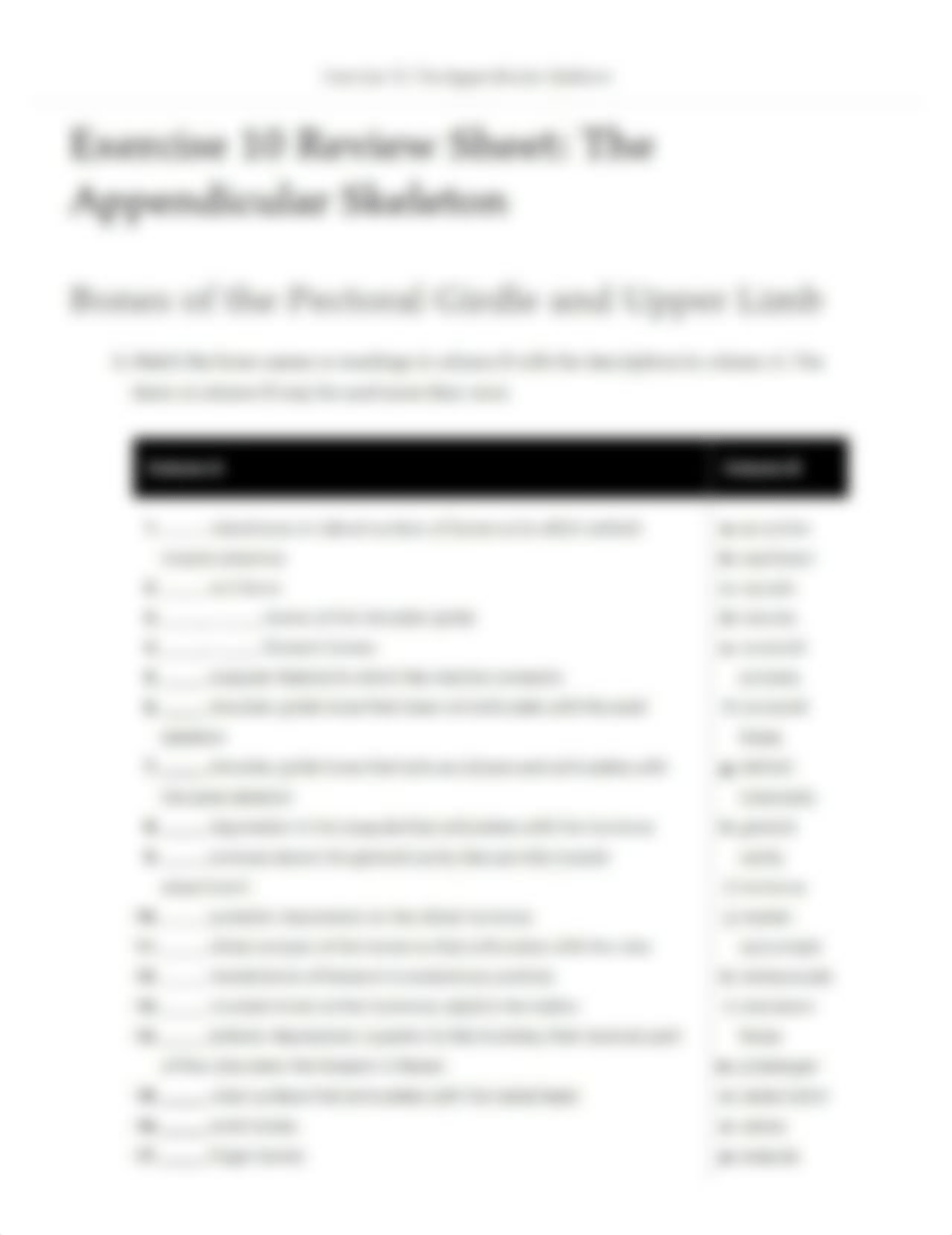 Ex10 Review sheet - The Appendicular Skeleton.pdf_du7yi1v1h6v_page1