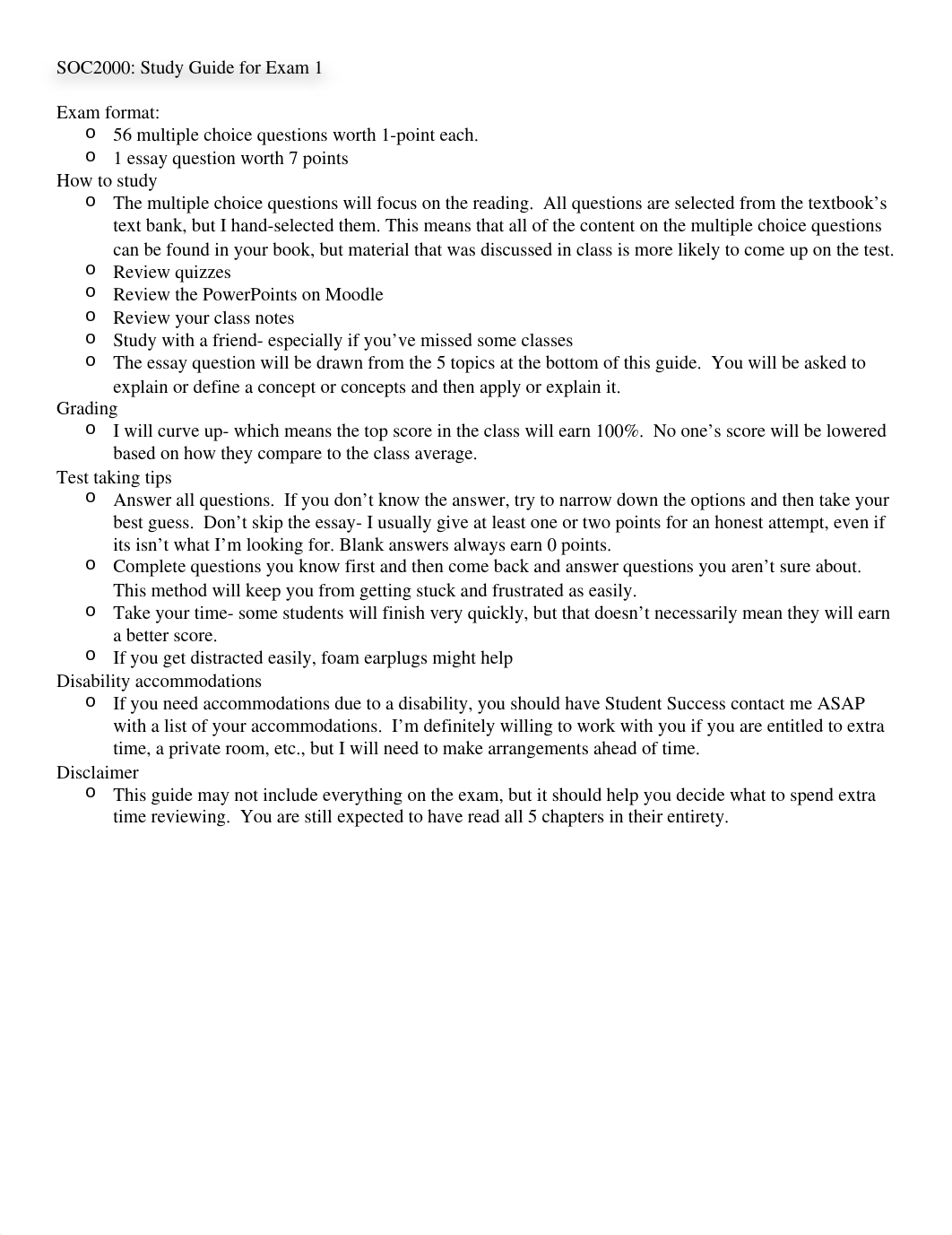 S17_SOCI119_Exam 1 Study Guide_du85pwzrpok_page1