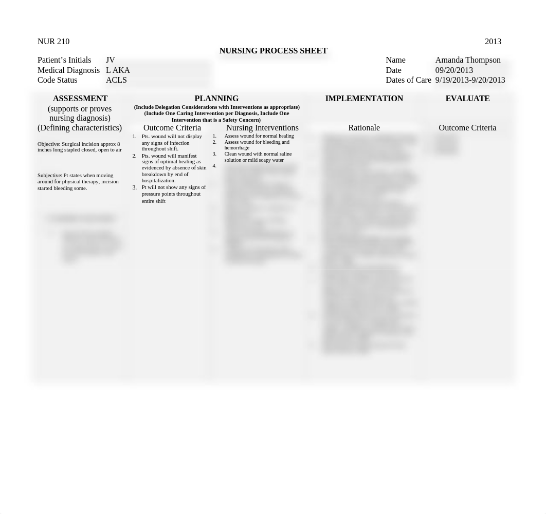 Care Plan Impaired Skin Integrity (Surgical wound) (2).docx_du876sbb93j_page1