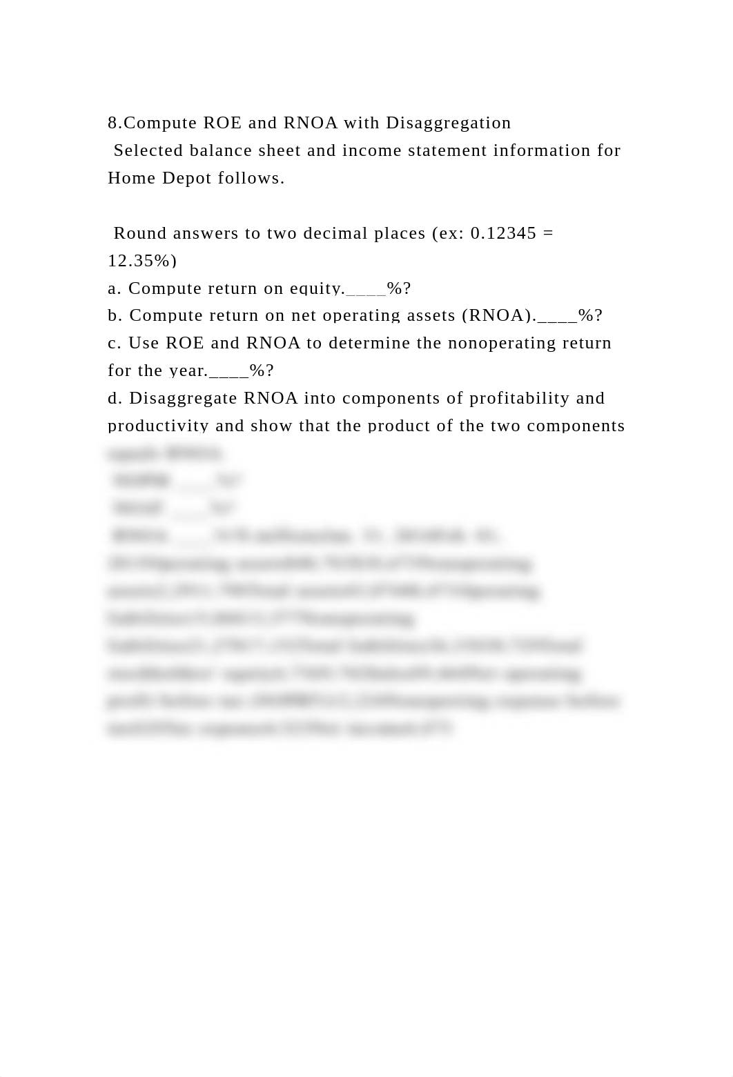 8.Compute ROE and RNOA with Disaggregation Selected balance sheet .docx_du8esvu61im_page2