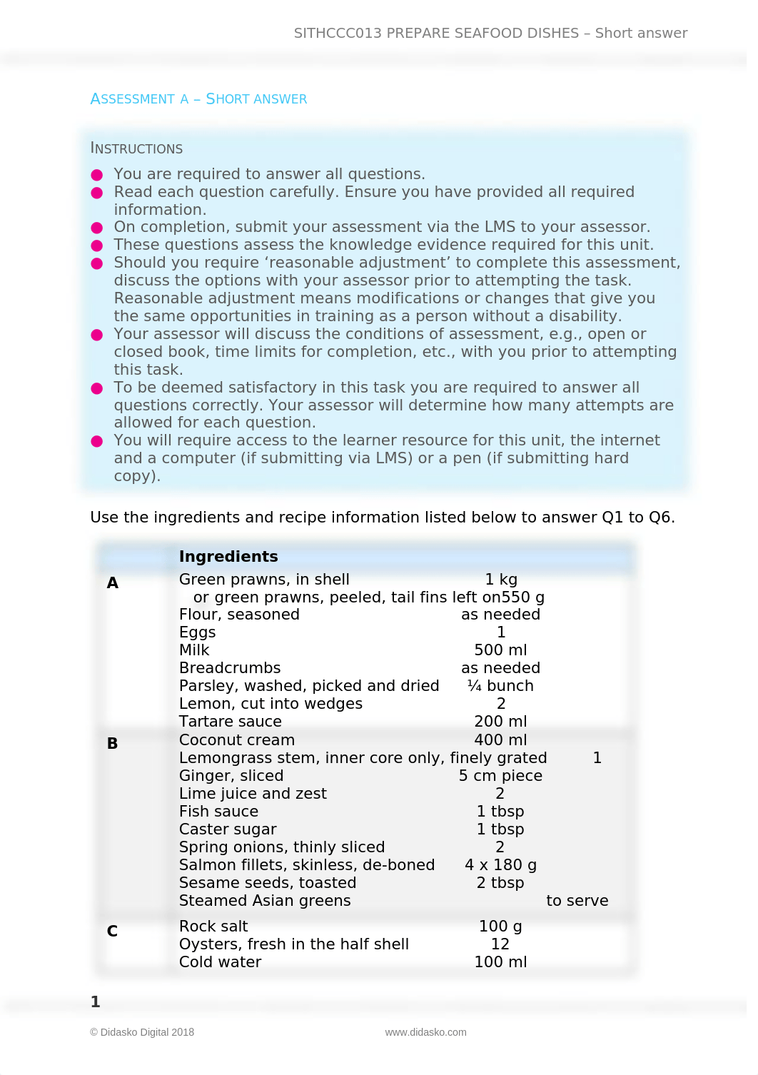 3SITHCCC013_Assessment A_Short answer_V2-1.docx_du8xd3gc5i5_page1