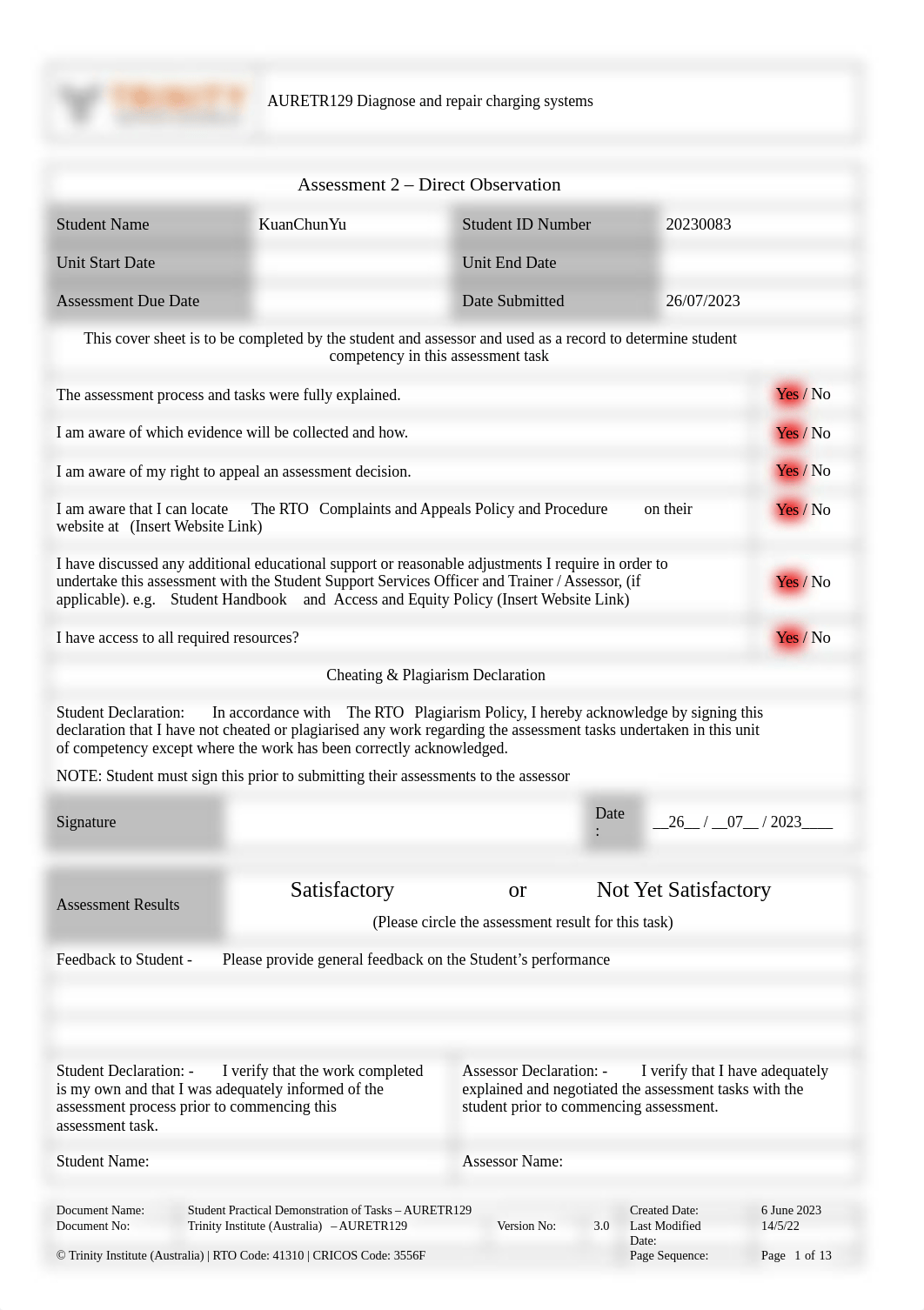 AURETR129_Assessment 2_Practical Demonstration Task_V3.docx_du9lm1i1bft_page1