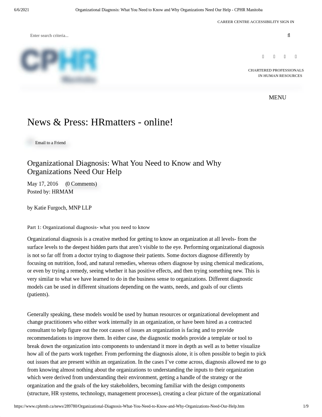 Organizational Diagnosis_ What You Need to Know and Why Organizations Need Our Help - CPHR Manitoba._du9voy01w72_page1