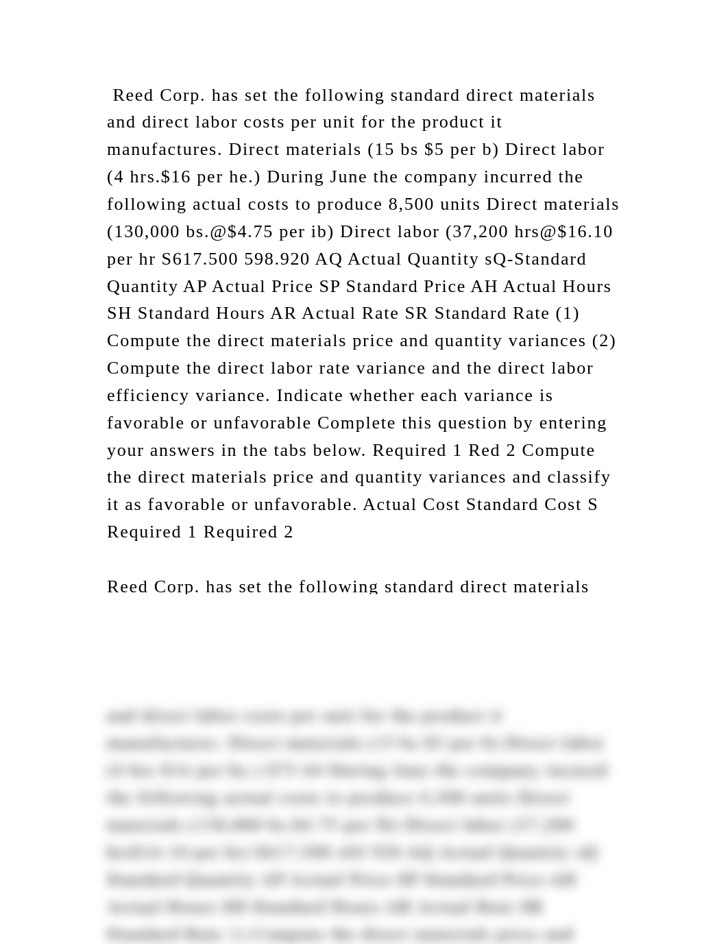 Reed Corp. has set the following standard direct materials and direct.docx_dua1ivt4fj9_page2