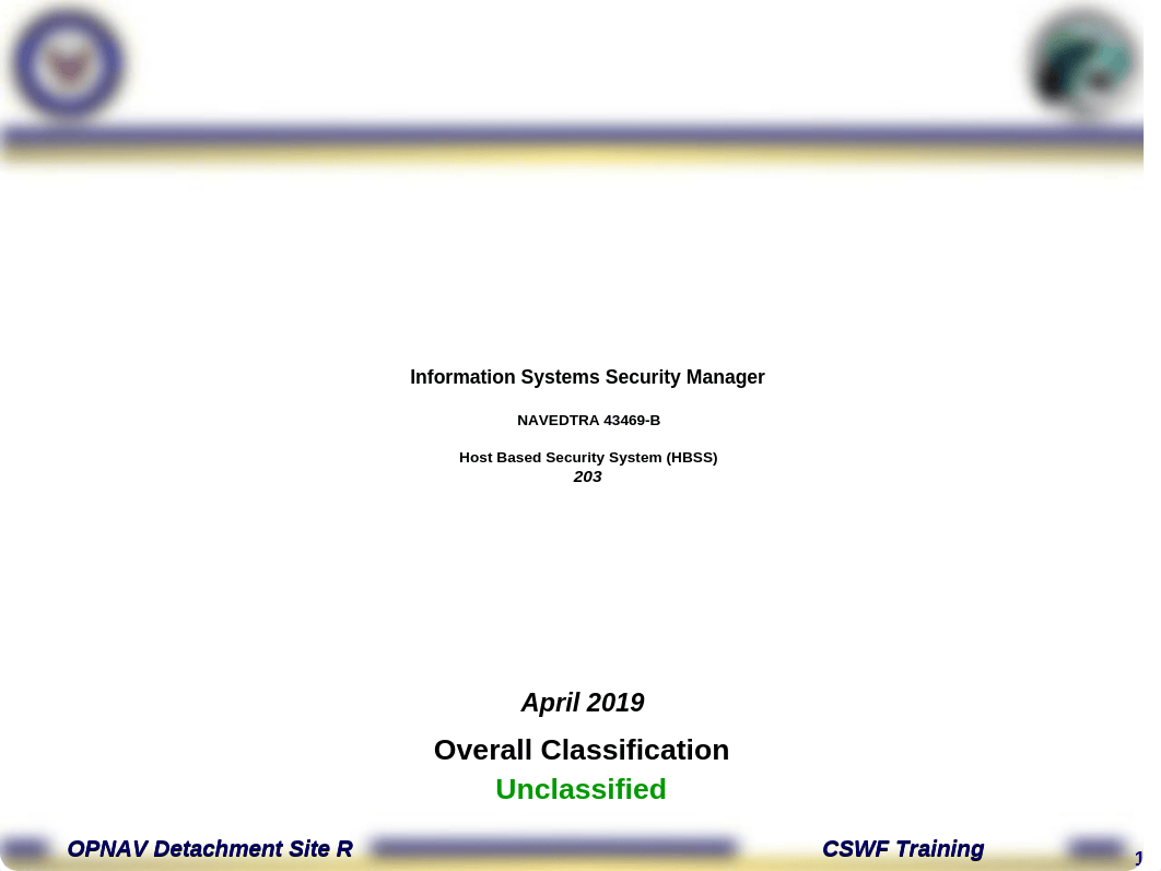 OPNAV CSWF PQS - 203 Host Based Security System.ppt_dua4qi4abax_page1