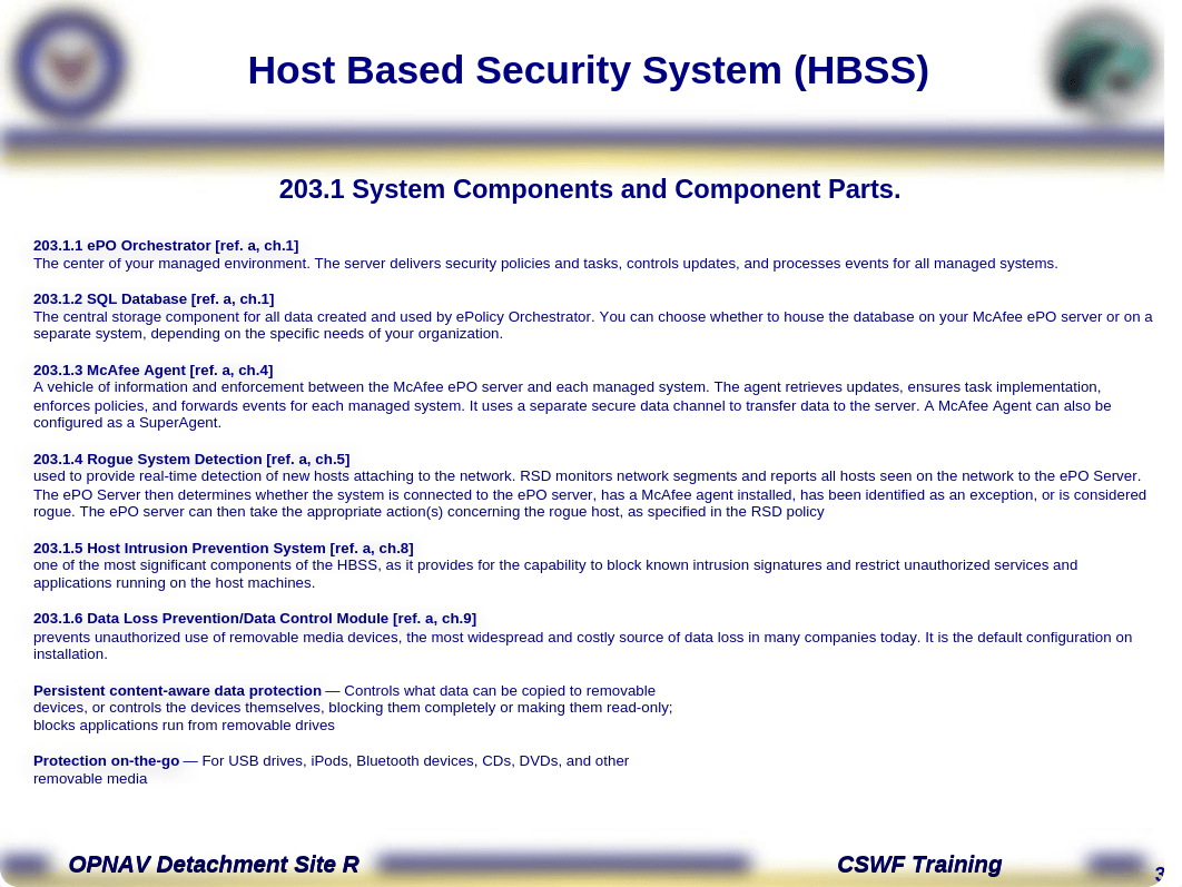 OPNAV CSWF PQS - 203 Host Based Security System.ppt_dua4qi4abax_page3