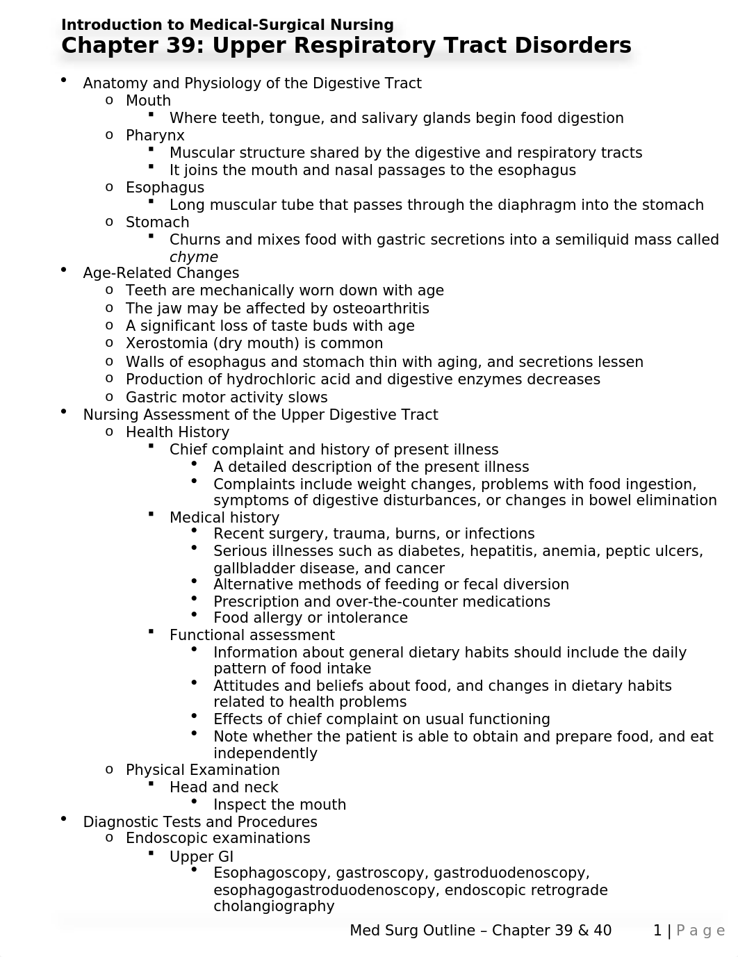 Med Surg Outline - Chapter 39 - 40.docx_dua9ow0g4s0_page1