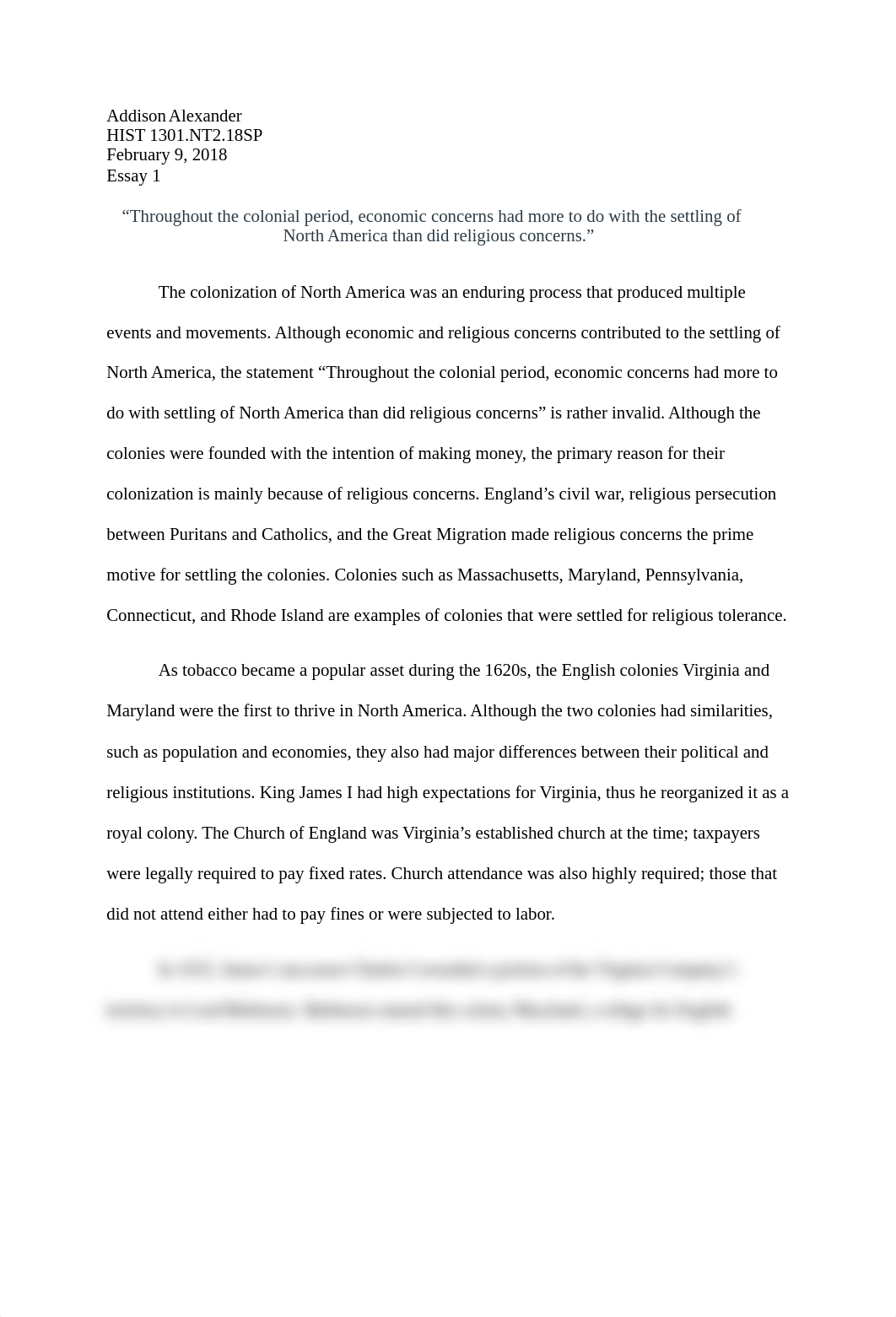 HISt 1301 Essay 1.docx_dub6gtrypom_page1