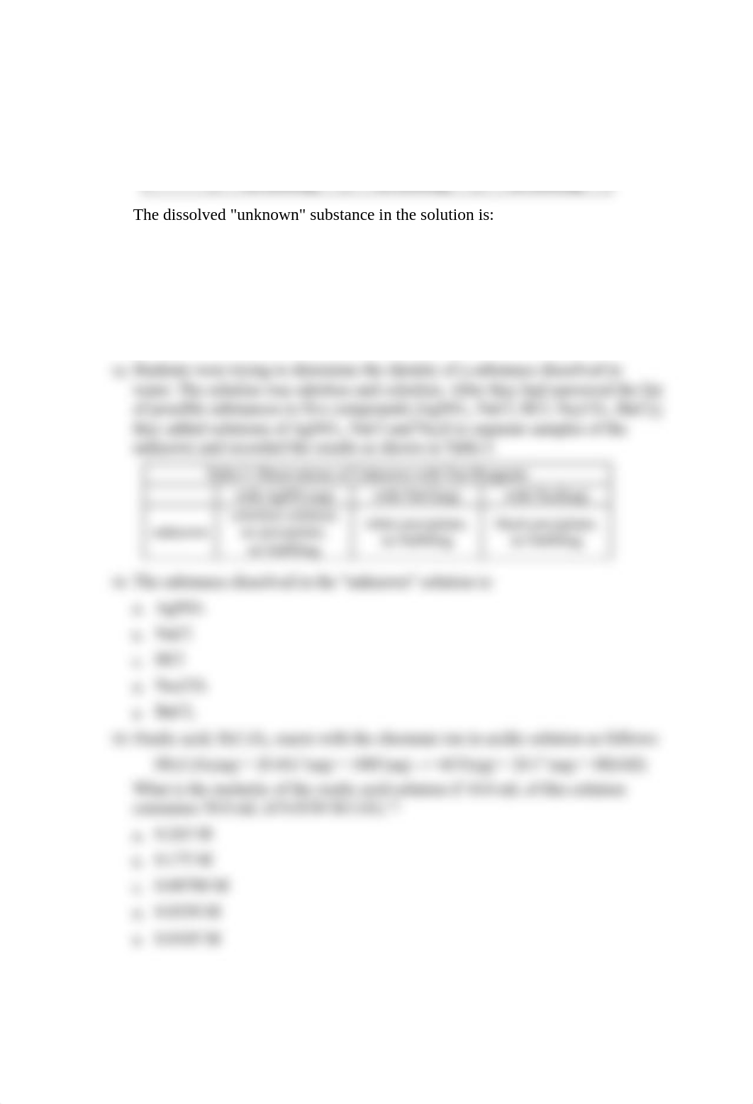 Questions from Previous Chemistry 115 Exams Aqueous Reactions &amp; Solution Stoichiometry_dub8p845cuq_page4