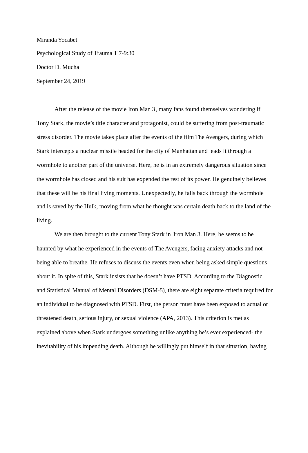 Trauma Psych- Iron Man essay.docx_dubljnxprdq_page1