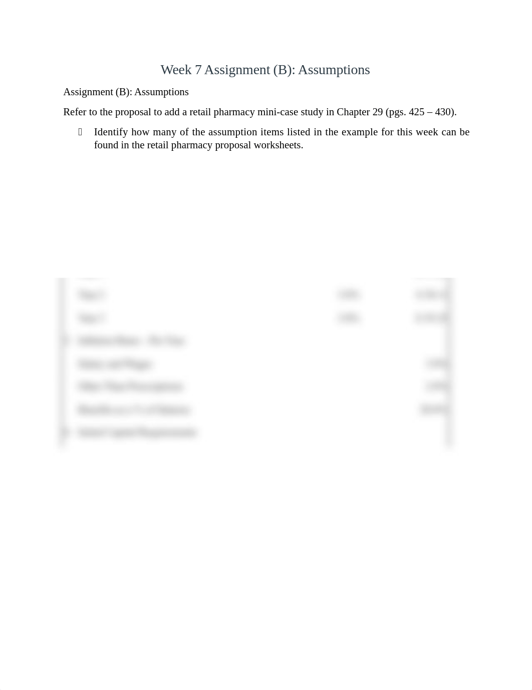 Week 7 Assignment (B) Assumptions.docx_dublz181343_page1