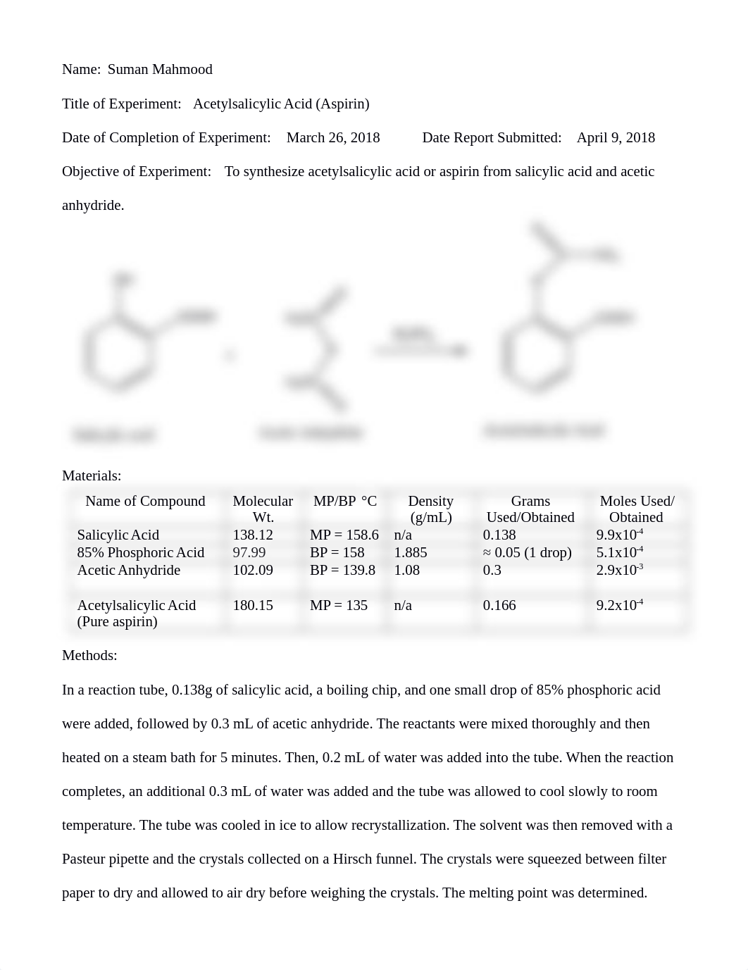 Acetylsalicylic Acid (Aspirin) Lab.docx_dubt435jvqi_page1