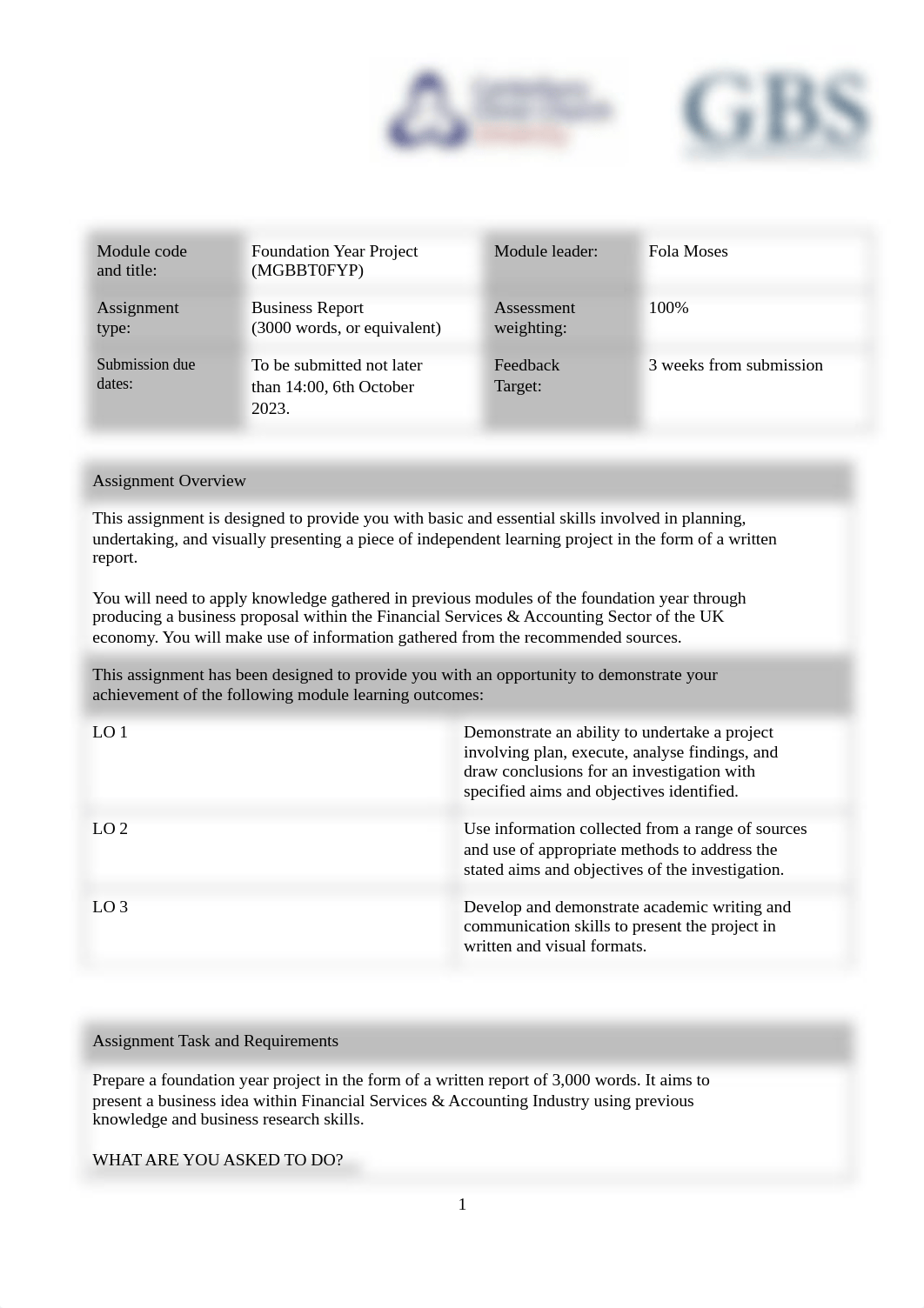 Assignment One M6 FYP Sep 24 FY Project Report - AFM.pdf_dubwlml7mcq_page1