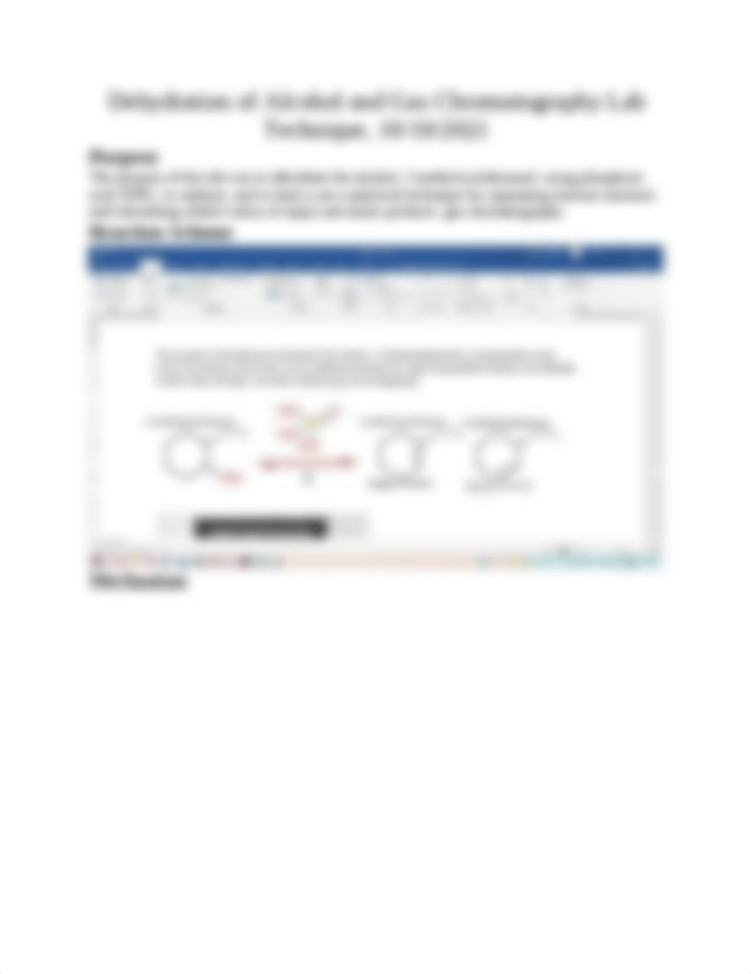 Dehydration of Alcohol and Gas Chromatography Lab Technique.docx_dubxrokp45d_page1