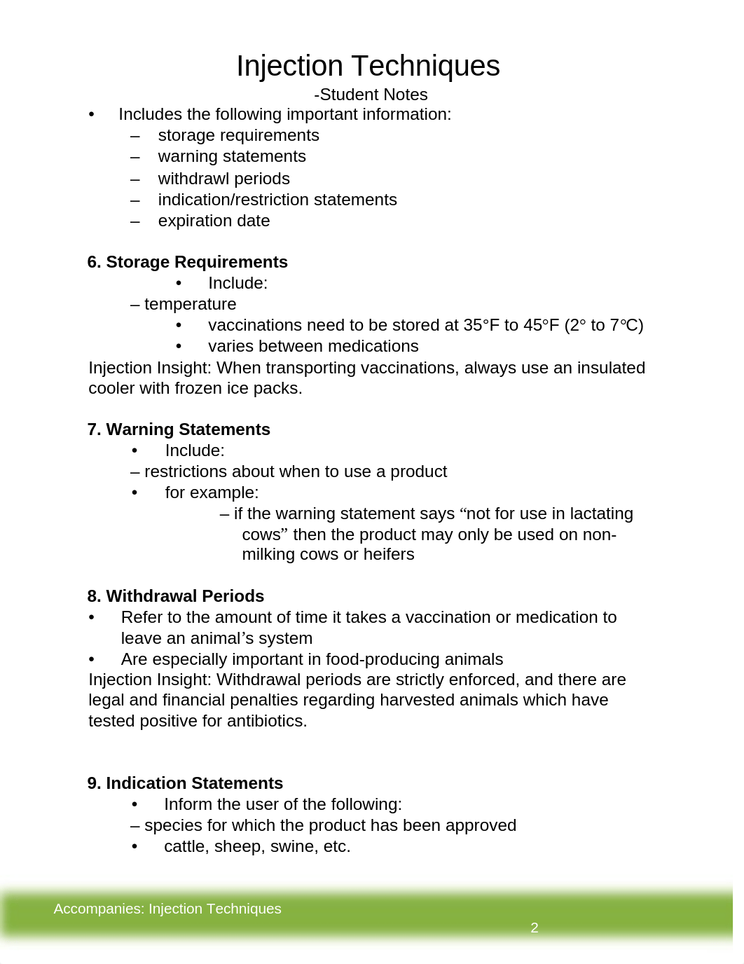 Student Notes - Injection Techniques.docx_duc1ssa1iju_page2