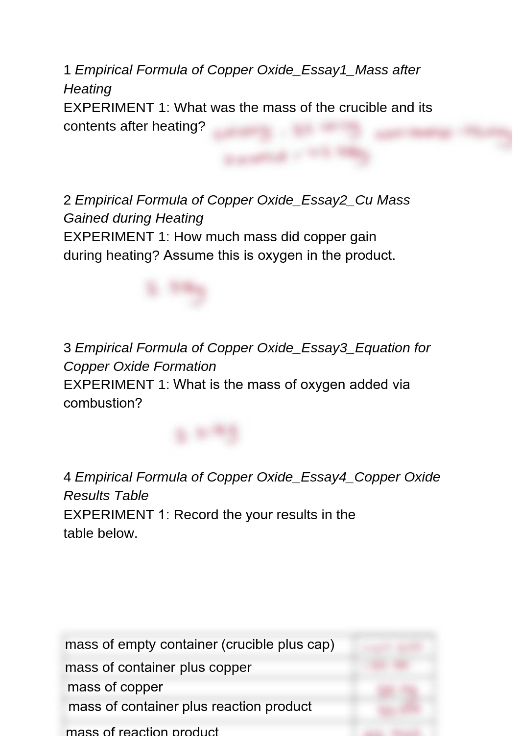 Lab 17 - Worksheet_Empirical_Formula_of_Copper_Oxide - modified to make sense (2) - Copy.pdf_ducam6r2elw_page1