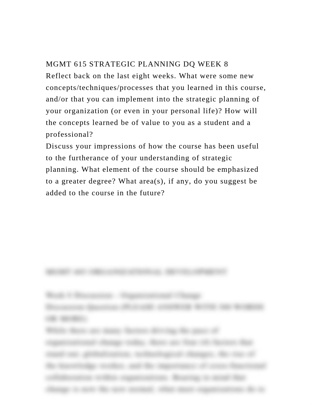 MGMT 615 STRATEGIC PLANNING DQ WEEK 8Reflect back on the last ei.docx_ducc9fjtbe5_page2