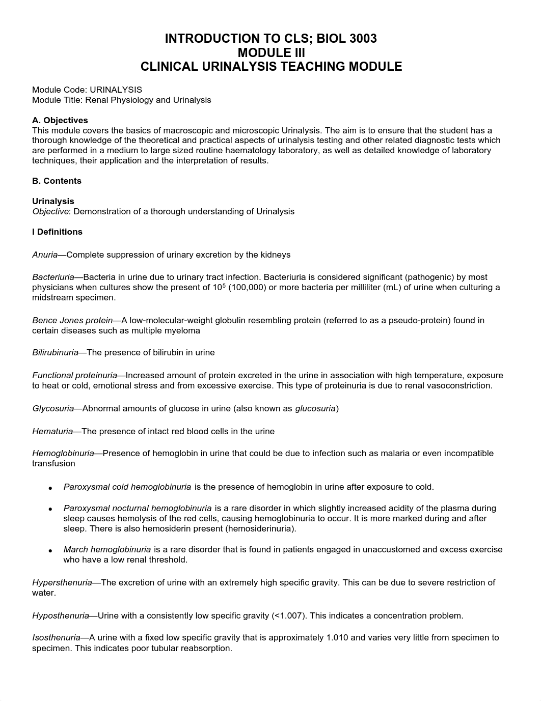 INTRO TO CLS-CLINICAL URINALYSIS TEACHING MODULE Ch 14 (1).pdf_duccgvnu1x9_page1