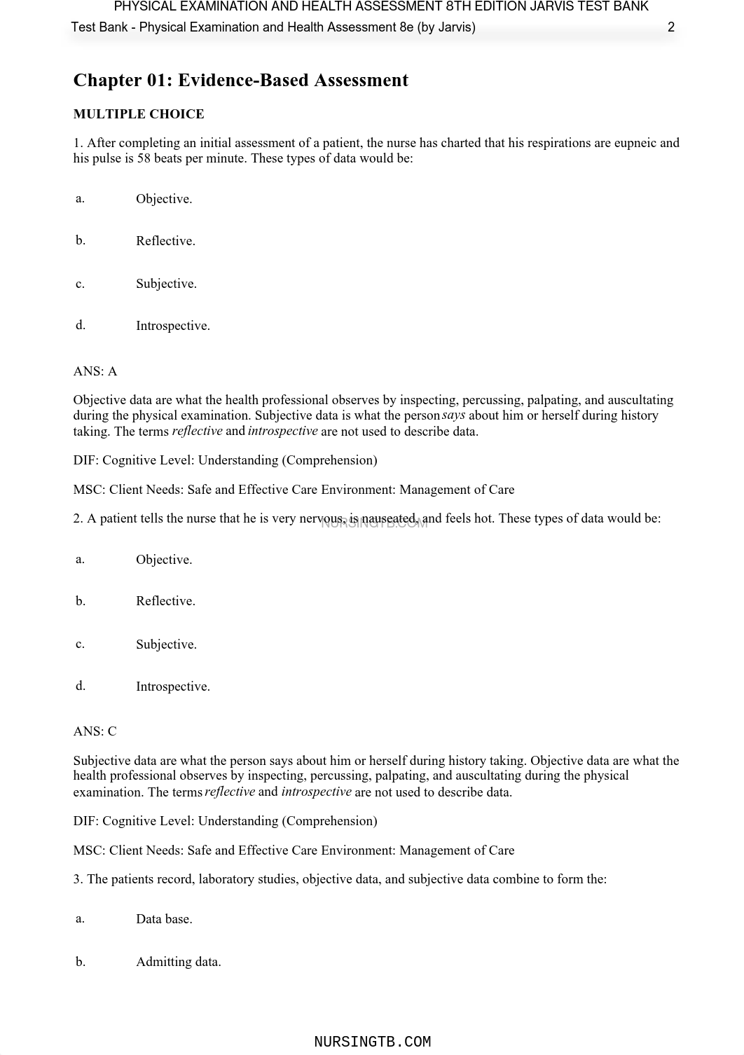 Physical Examination And Health Assessment 8th Edition Jarvis Test Bank (1).pdf_dud11urfi3m_page1