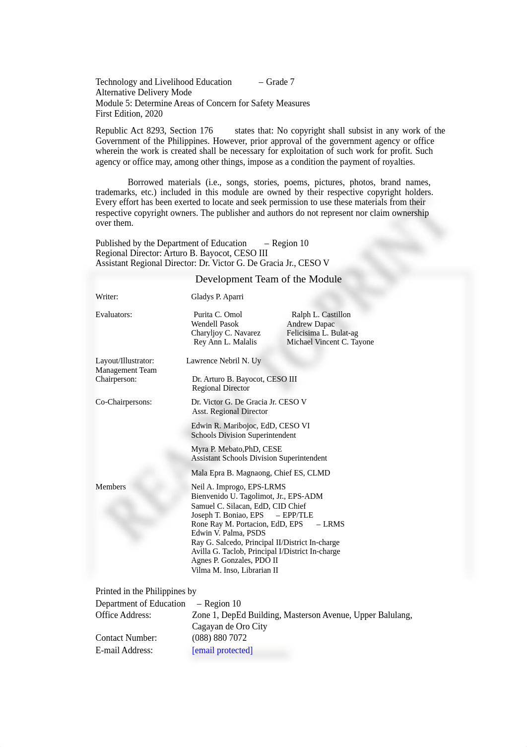 TLE7_ AFA _AGRICROP_Q0_M5_Determine Areas of Concern for Safety Measures_v5.pdf_dudbabbnwpg_page2